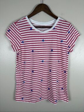 NWOT Tahari Stars and Stripes Tee. Size Large